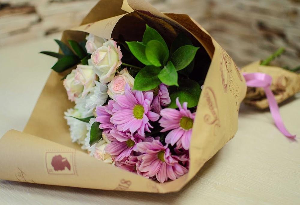 Букет цветов из: Розы и Хризантемы в Тетюшах