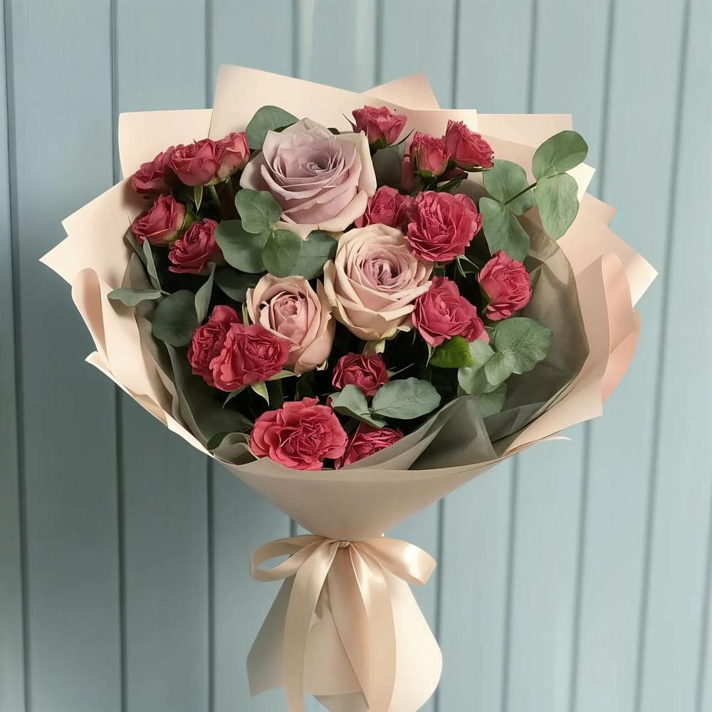 Букет цветов из: Гвоздики и Розы в Тетюшах