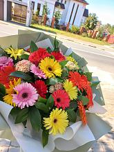 Букет цветов из:  Герберы #REPLACE_PRED# Тетюшах