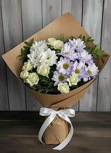 Букет цветов из:  Хризантемы и Розы в Тетюшах
