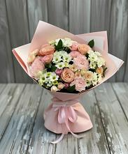 Букет цветов из:  Гвоздики, Розы и Хризантемы в Тетюшах