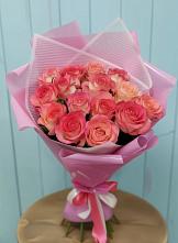 Букет 15 Розовых роз Равель в Тетюшах