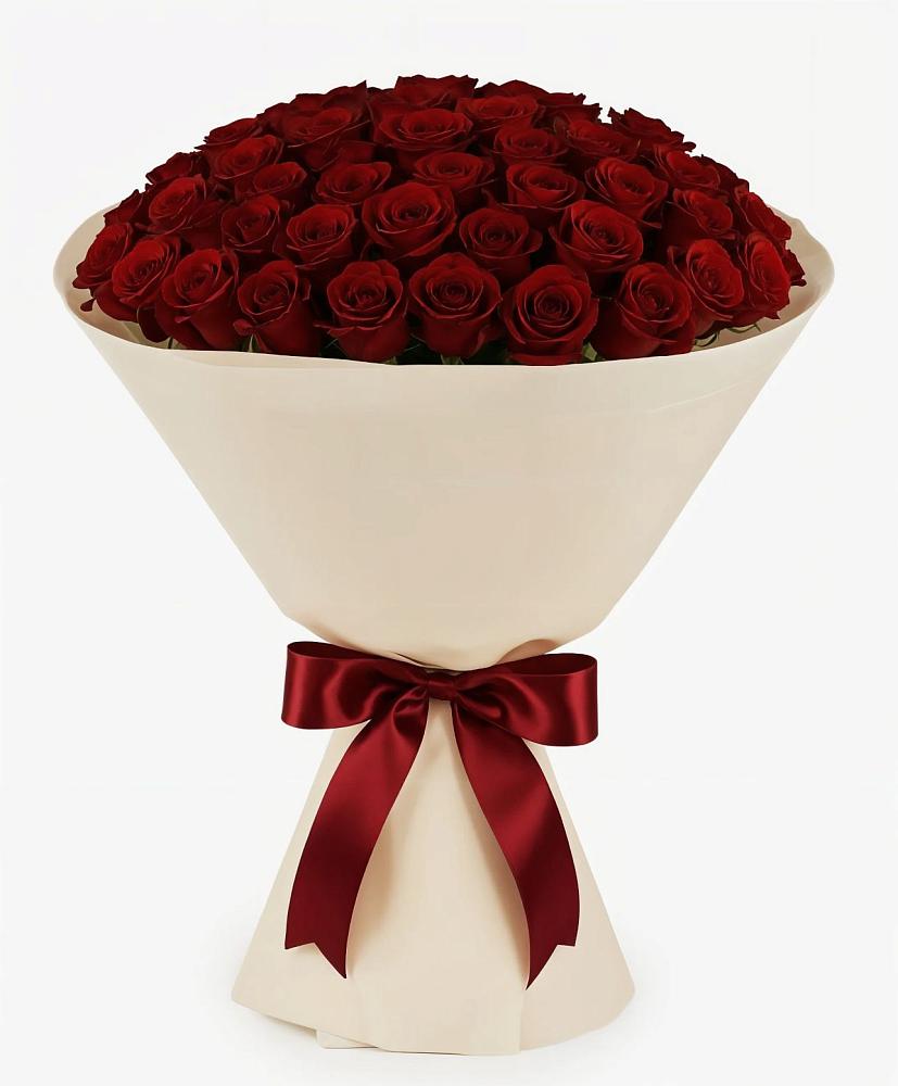 Букет 101 Бордовая роза Блэк Бакарра в Тетюшах